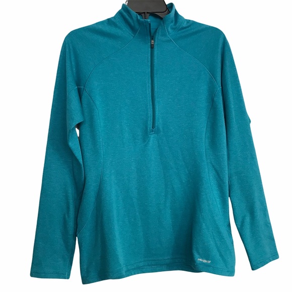 Patagonia Tops - Patagonia Teal 1/4 Zip Pullover Sweater Size:Med